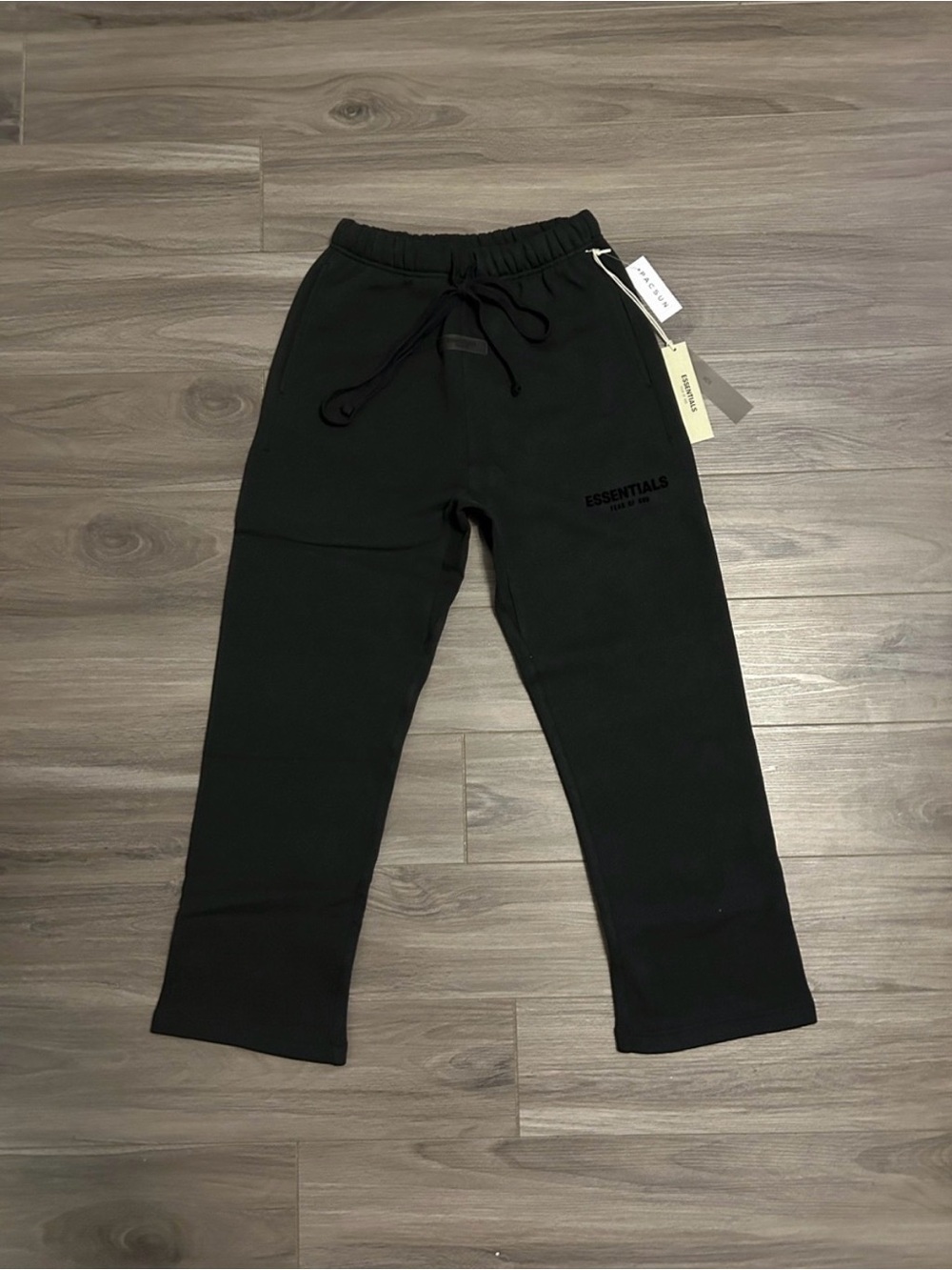 Essentials unisex Black Drawstring Sweatpants